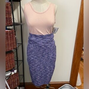 Purple Textured Women's Skirt lularoe mermaid purple skirt